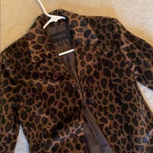 Express Cheetah print blazer jacket